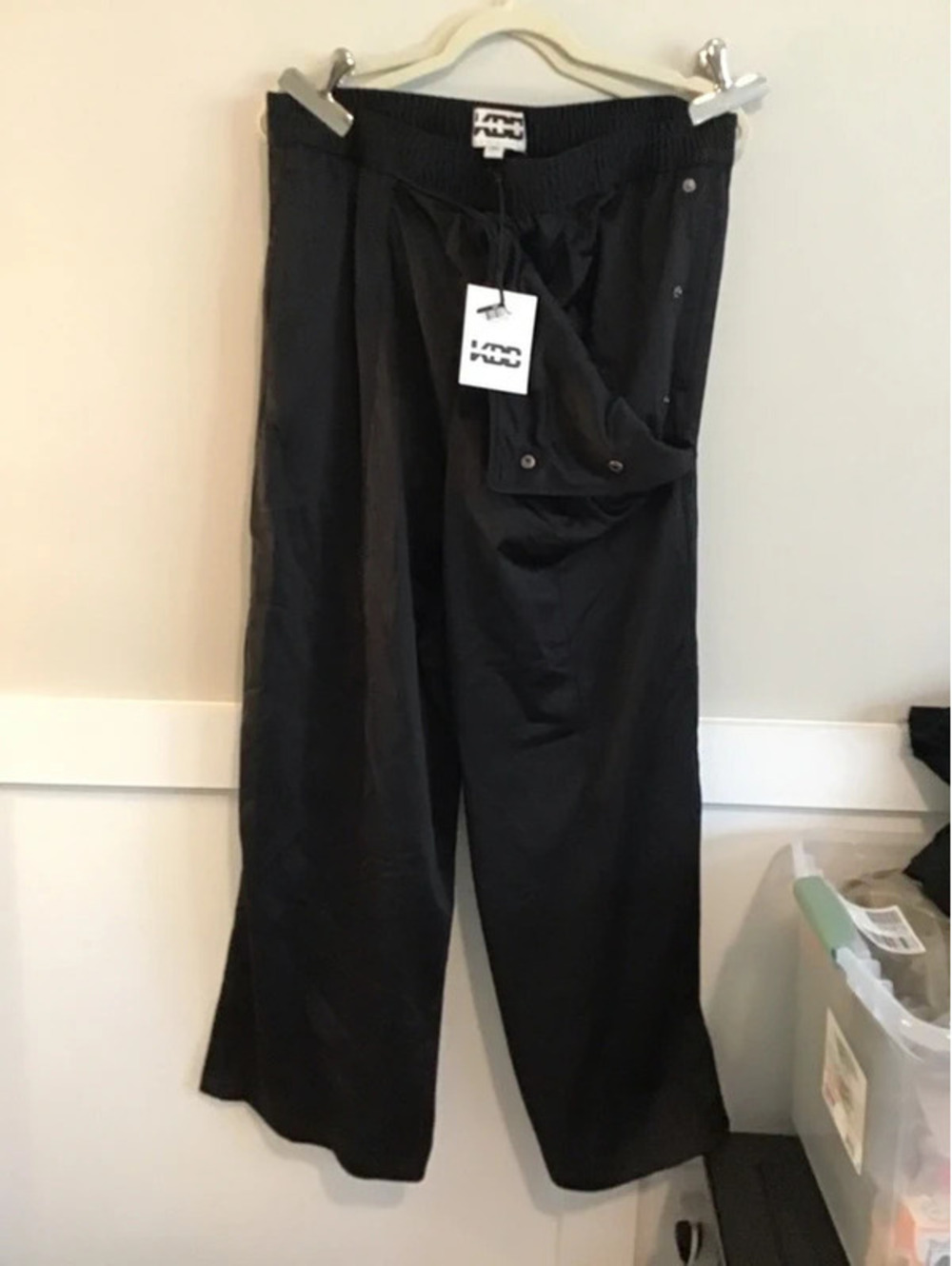 Kbb by kahlana snap track pants, new, xl